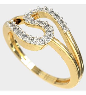 Damen 9 Karat Gold Unendlichkeitsring 0637K
