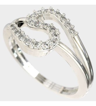 Timeless Anillo Infinito Mujer Oro Blanco 9k 0637L