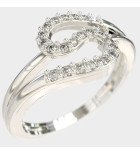 Timeless Women's Infinity Ring 9k White Gold 0637L