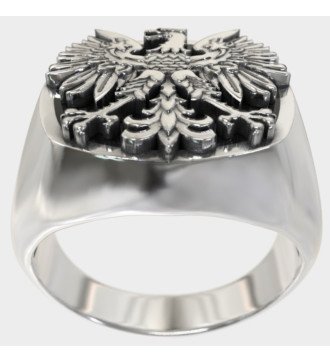 Hecho a mano alemán Biker Águila Anillo Para Hombres 0960L