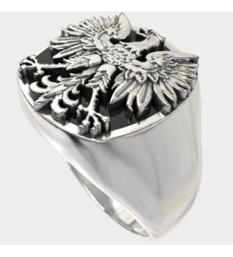 Hecho a mano alemán Biker Águila Anillo Para Hombres 0960L