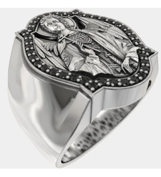 Bague de l'Archange Michael pour homme, chrétienne et