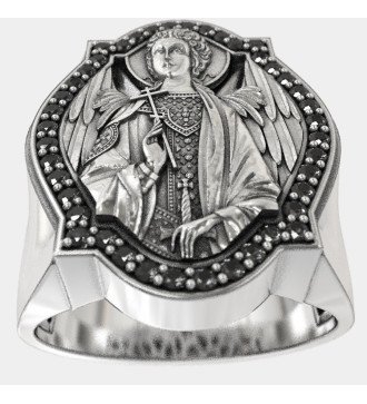 Herren christlich katholisch Erzengel Michael Ring 0906