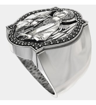 Bague de l'Archange Michael pour homme, chrétienne et
