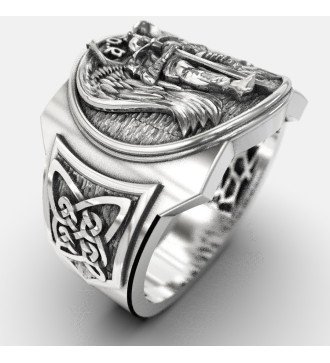 Anello Signet Premium Saint Michael 0841