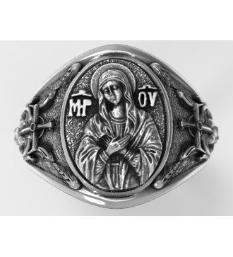 Anello da uomo Christian Chevalier con Madonna e motivi