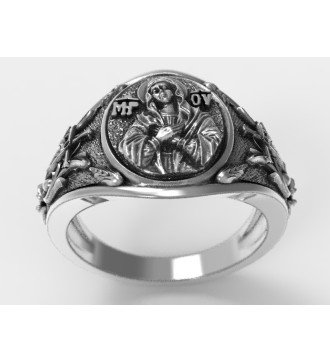 Bague pour homme Christian Chevalier avec Vierge Marie et