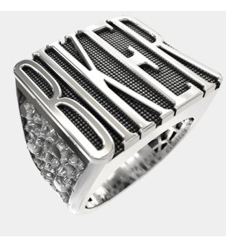 Bague de motard pour homme...