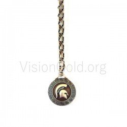 Ανδρικό κολιέ Σπαρτιάτης  0002