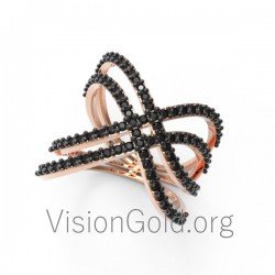 Μοντέρνο γυναικείο δαχτυλίδι 0395