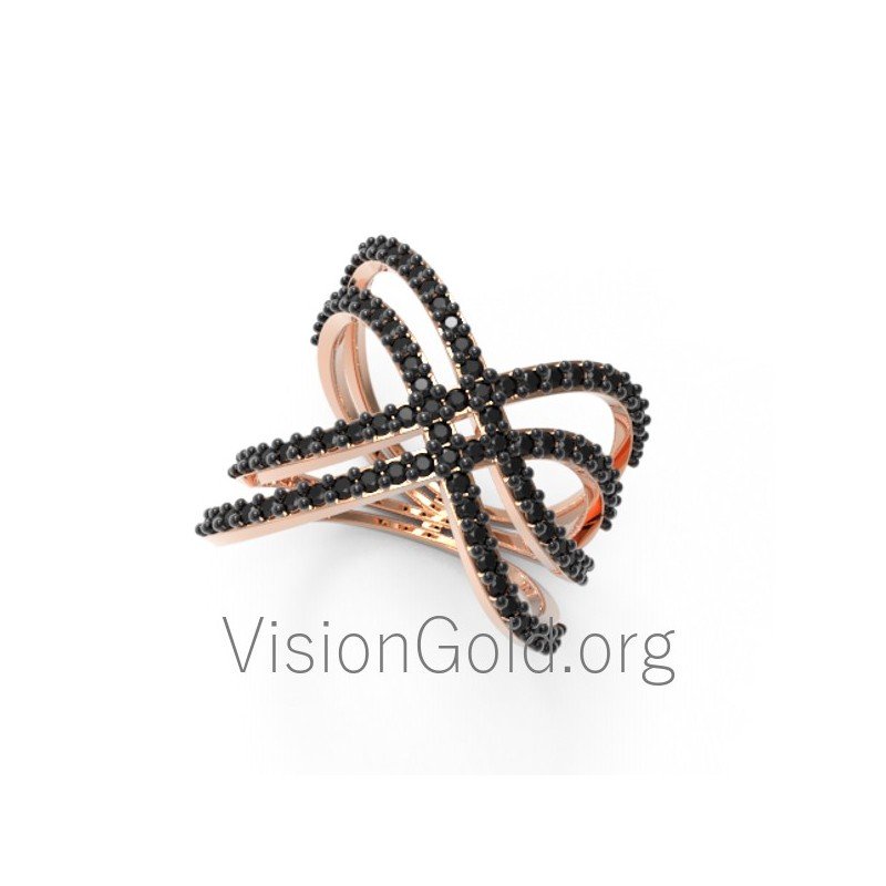 Μοντέρνο γυναικείο δαχτυλίδι 0395