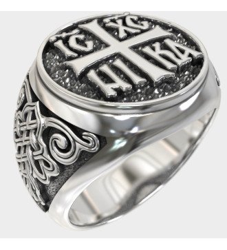 Ανδρικο Δαχτυλιδι Ιησους Χριστος Nικα 0576