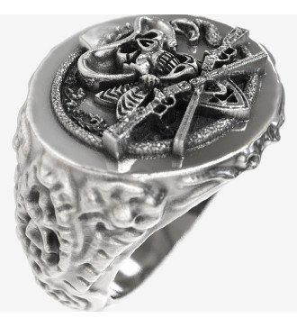 Edgy рок ювелирные изделия байкер стиль стерлингового серебра