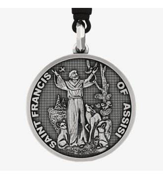 Серебряный католический христианский оберег Кулон Святой