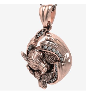 Regalo romantico per la mamma Collana con orsetto addormentato