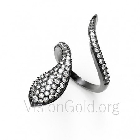 Gold ring with diamonds 0045
