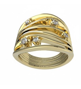 Elegant And Modern Ring With Zircon For Women Anniversary Gift