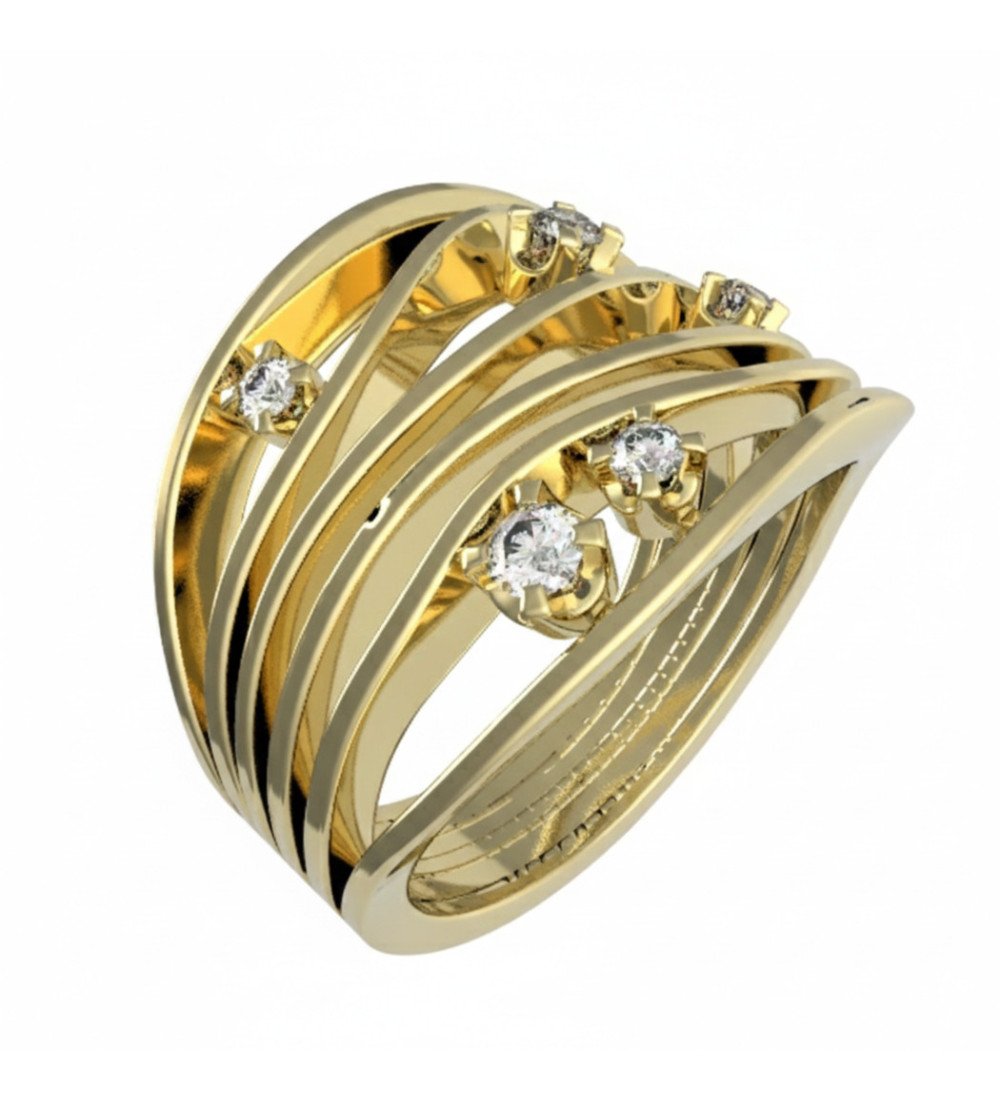 Elegant And Modern Ring With Zircon For Women Anniversary Gift