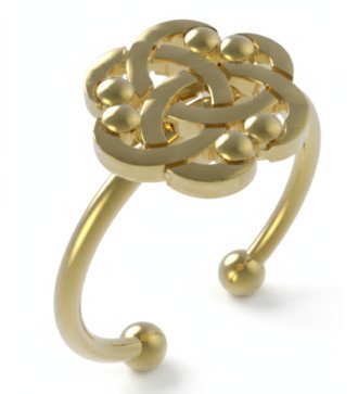 Anillo delicado geométrico minimalista de plata con infinito y