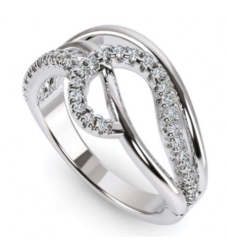 9 Karat Weißgoldring Perfektes Geburtstagsgeschenk 0512L