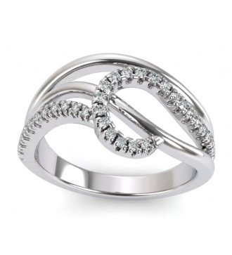 9 Karaat Witgouden Ring Perfect Verjaardagscadeau 0512L