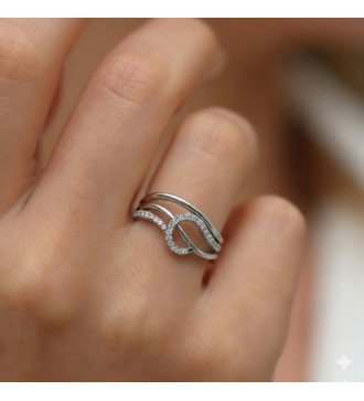 Cadeau d’anniversaire parfait en or blanc 9 carats 0512L