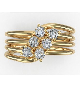 Impressive 9 Karat Gold Ring for Everyday Elegance 0769K