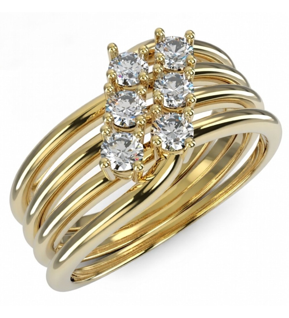 Beeindruckender 9-karätiger Goldring für alltägliche Eleganz