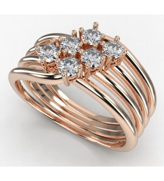 Handgemaakte damesring Roségoud Ideal Gift 0769R