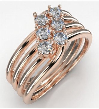 Handmade Womens Ring Rose Gold Ideal Gift 0769R