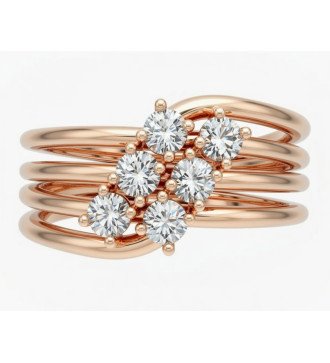 Handgefertigter Damenring Roségold Ideal Geschenk 0769R