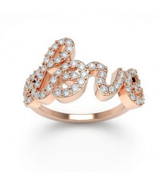 Elegante regalo in argento con anello da donna in oro rosa per