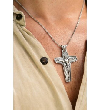 Mannenketting Jezus Kruis Hanger Ketting 0379