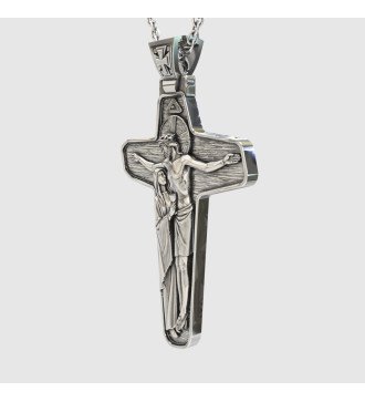 Mannenketting Jezus Kruis Hanger Ketting 0379