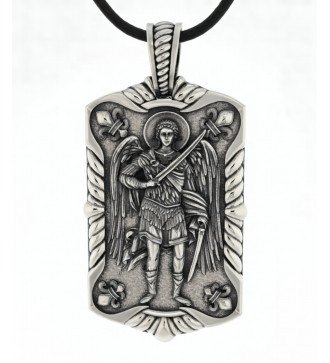 Religieus christelijk hangeramulet met aartsengel Michaël 0147