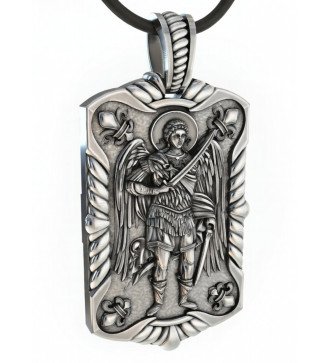Religieus christelijk hangeramulet met aartsengel Michaël 0147