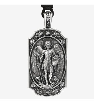 Herenamulet Aartsengel Michael 925 in vintage stijl cadeau voor