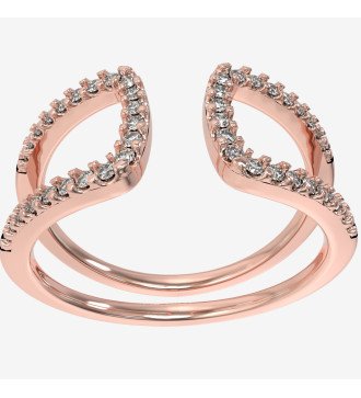 Statement Anello Chevalier 9 Karati Oro Rosa 0087R