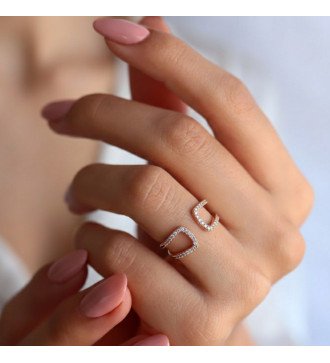 Statement Anello Chevalier 9 Karati Oro Rosa 0087R