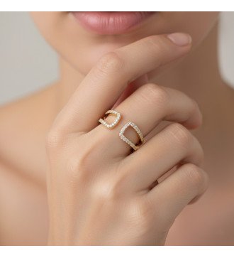 Aussage Chevalier Ring 9 Karat Roségold 0087R