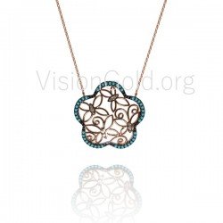 Ασημένιο Μενταγιόν Πεταλούδες,Κολιέ Ασημένια,Χειροποίητα Κοσμήματα,Κοσμήματα κολιέ για το λαιμό