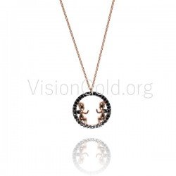 Boy Girl Necklace, New Mom Jewelry,Boy Girl Charm Necklace
