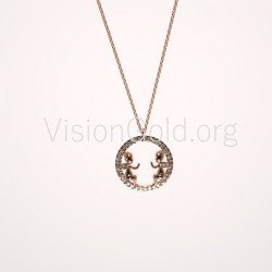Boy Girl Necklace, New Mom Jewelry,Boy Girl Charm Necklace