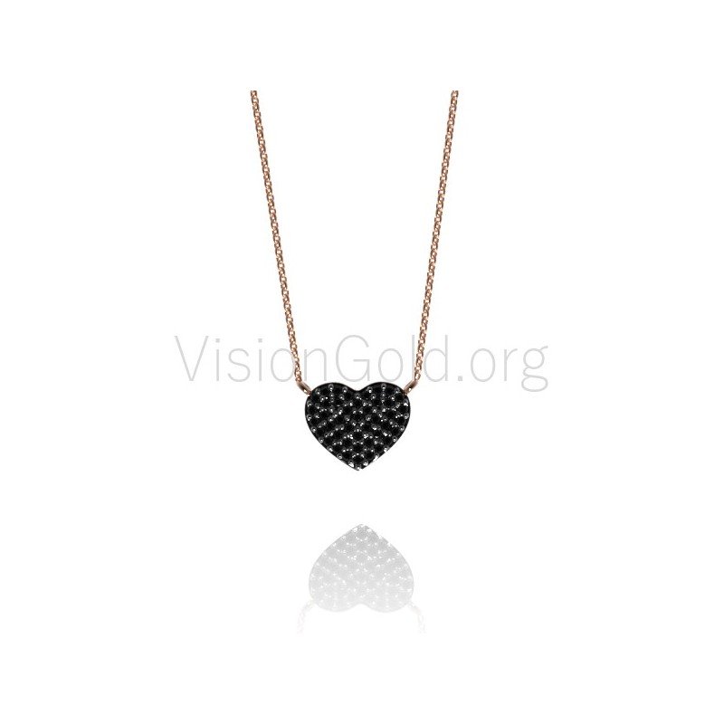 Heart necklace,Pave Elegant Heart Pendant,Christmas Gift,Fashion Necklace Jewelry,Heart necklace,Valentines day