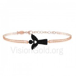 Pulsera oro angel 0009