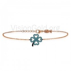 Pulseras plata 925-Pulsera corazón oro-Pulseras plata mujer 0011