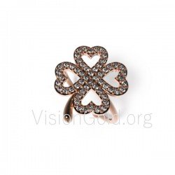 Серебряное или золотое женское кольцо K9 с сердечным комплексом и цирконовыми камнями 0405