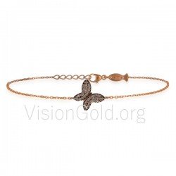 Pulsera mariposa hecha a mano 0012