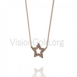 Star Necklace, Star Pendant Necklace, Minimalist Star Necklace, Sterling Silver Star Necklace