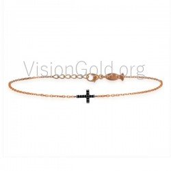 Bracelet croix en or 0121